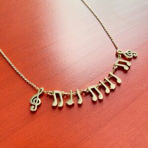 Kate Spade New York Music Notes Gold Necklace